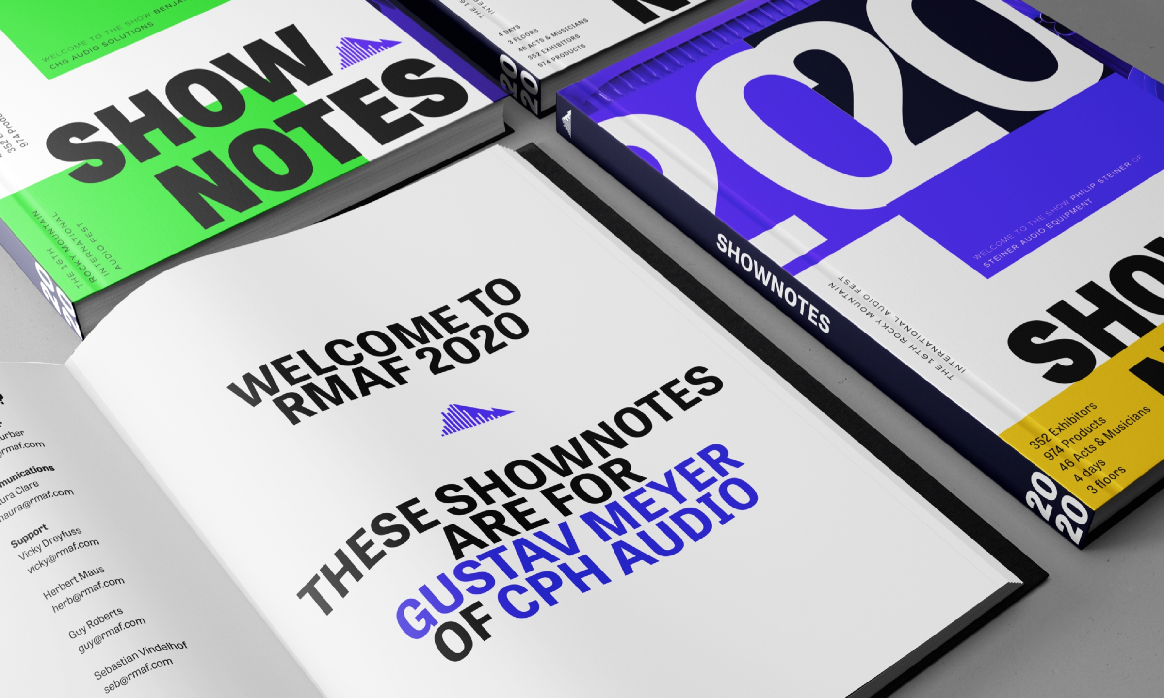 Shownotes for 2020: One page is openWelcome to RMAF 2020. These are the shownotes for Gustav Meyer of CPH Audio